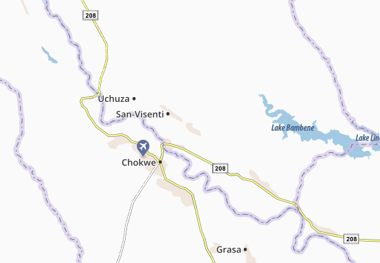 Karte Stadtplan Chongo