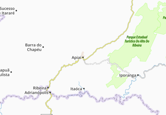 Karte Stadtplan Apiaí