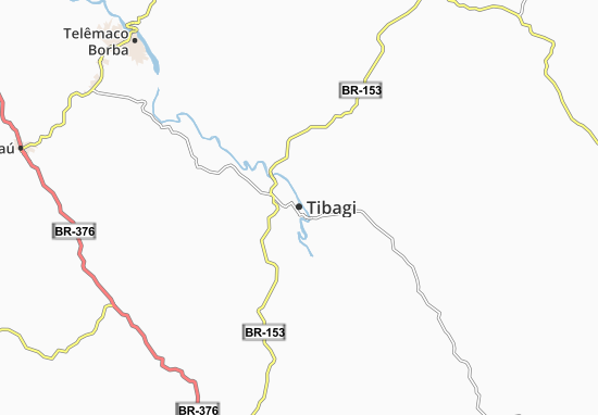 Kaart Plattegrond Tibagi