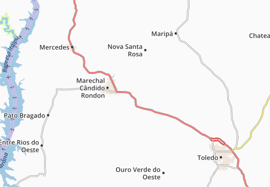 Karte Stadtplan Quatro Pontes