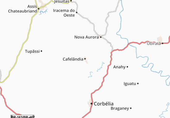 Cafelândia Map