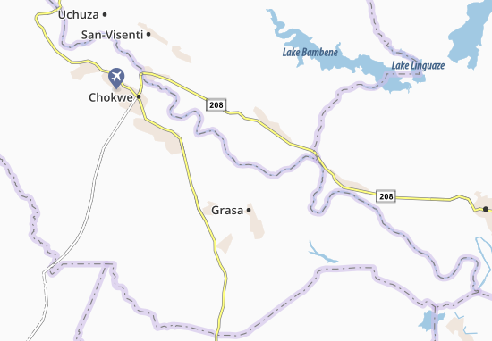 Kaart Plattegrond San-José-di-Ribanar