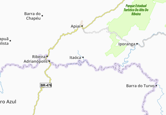 Karte Stadtplan Itaóca