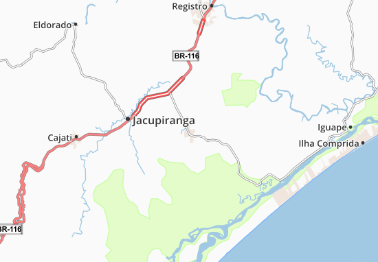 Pariquera-Açu Map