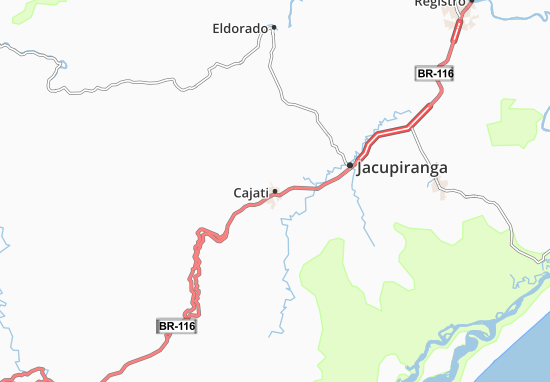 Karte Stadtplan Cajati