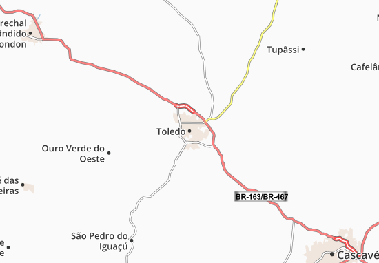 Kaart Plattegrond Toledo
