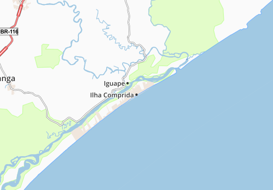 Ilha Comprida Map