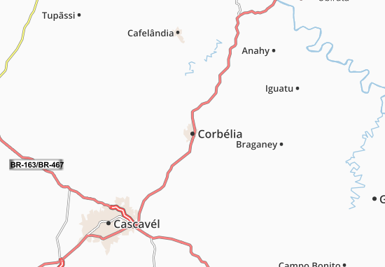 Corbélia Map