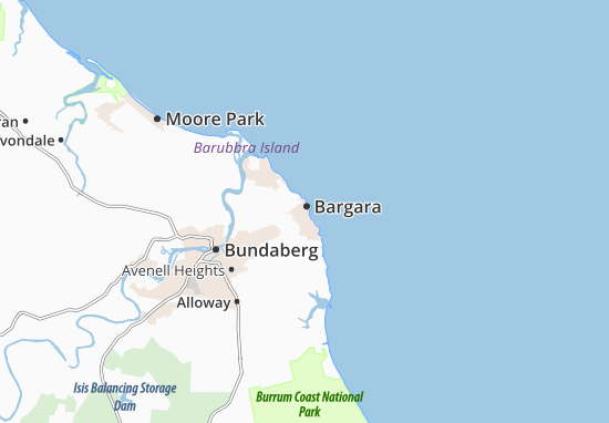 Kaart Plattegrond Bargara