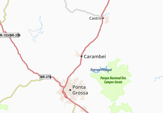 Kaart Plattegrond Carambeí