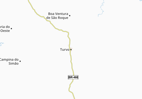 Karte Stadtplan Turvo