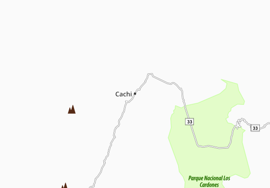 Kaart Plattegrond Cachi