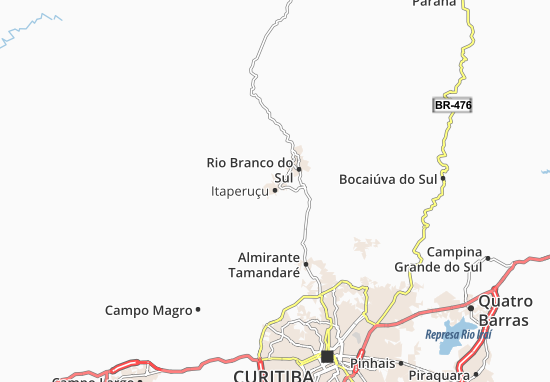Itaperuçu Map