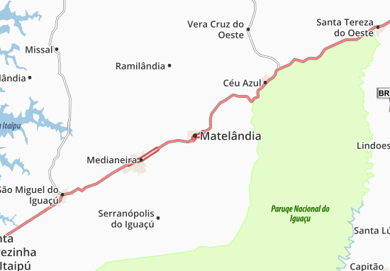 Kaart Plattegrond Matelândia