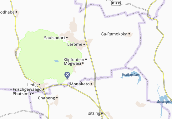 Karte Stadtplan Klipfontein
