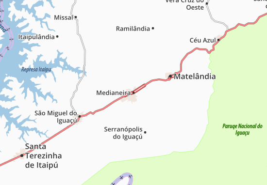 Mapa Medianeira