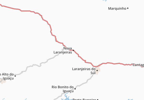 Kaart Plattegrond Nova Laranjeiras