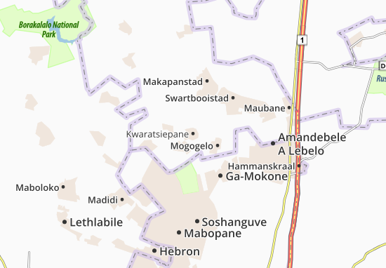 Karte Stadtplan Kwaratsiepane