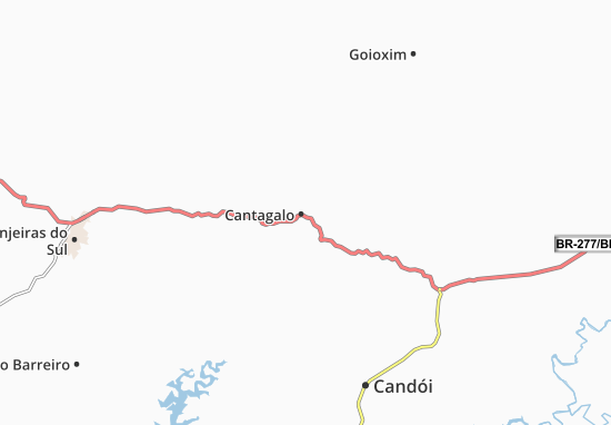 Karte Stadtplan Cantagalo