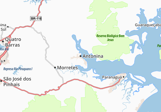 Kaart Plattegrond Antonina