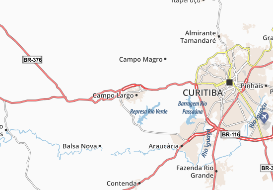 Campo Largo Map