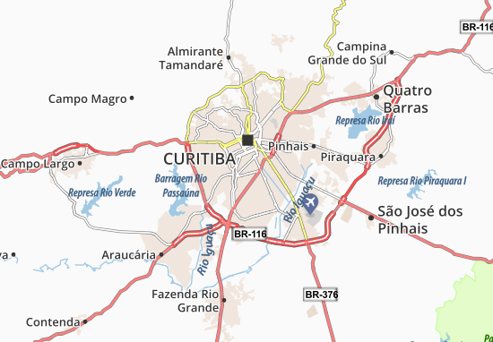 Kaart Plattegrond Guaíra