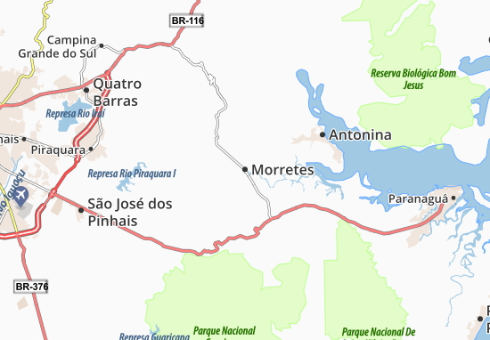 Karte Stadtplan Morretes