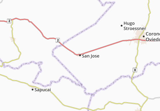 Kaart Plattegrond San Jose