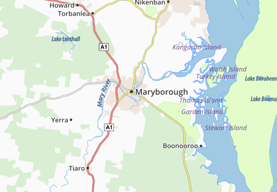 Mapa Maryborough