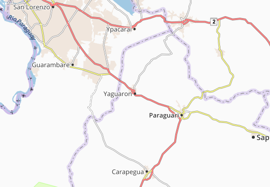 Karte Stadtplan Yaguaron