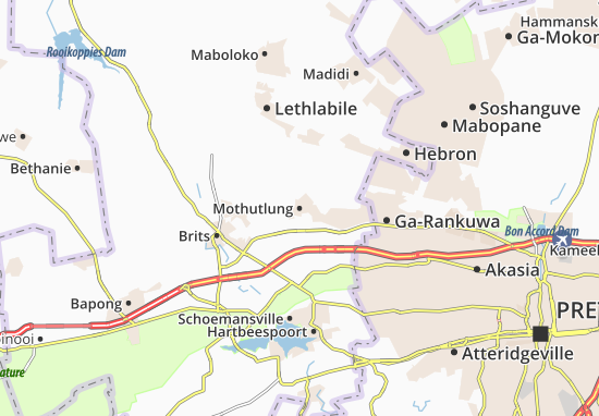 Mapa Mothutlung