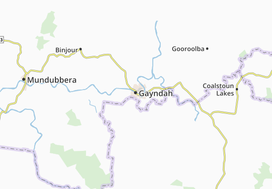 Karte Stadtplan Gayndah