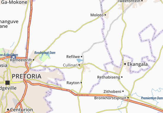 Karte Stadtplan Refilwe