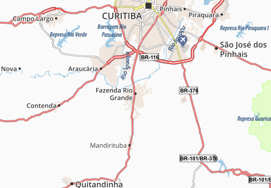 Karte Stadtplan Fazenda Rio Grande