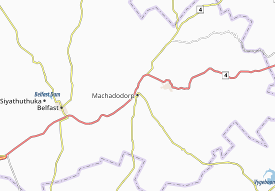 Mapa Machadodorp
