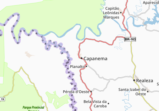 Karte Stadtplan Capanema