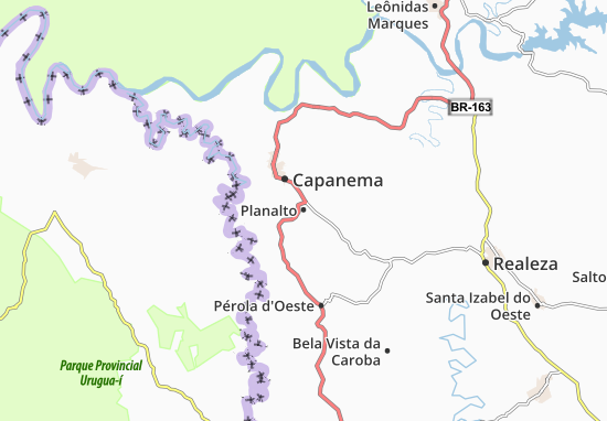 Kaart Plattegrond Planalto