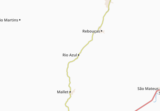 Karte Stadtplan Rio Azul