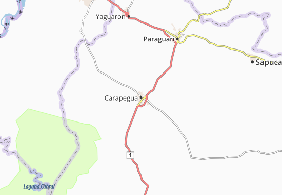 Karte Stadtplan Carapegua