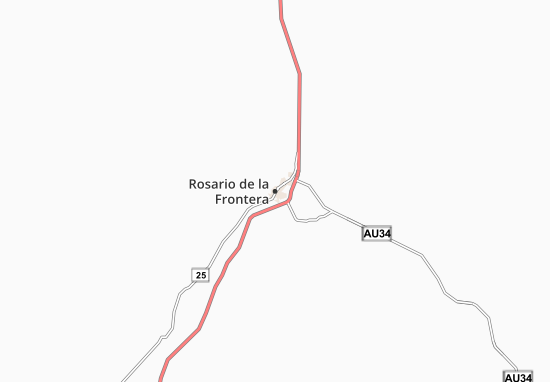 Rosario de la Frontera Map