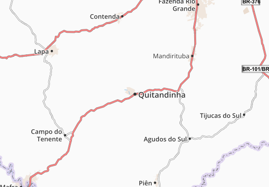 Mapa Quitandinha