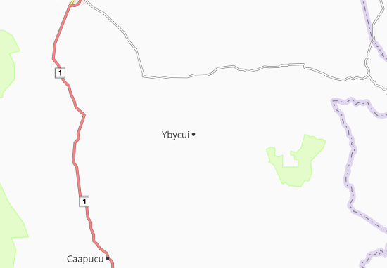 Karte Stadtplan Ybycui