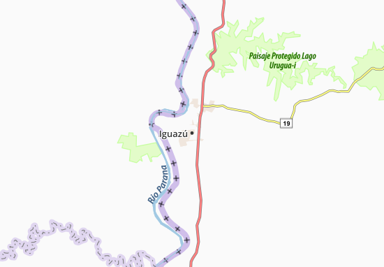 Karte Stadtplan Iguazú