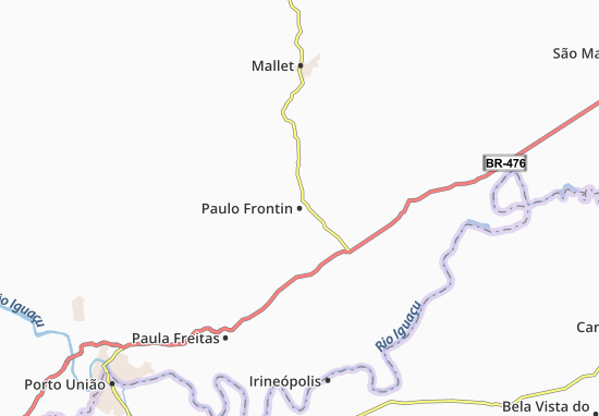 Karte Stadtplan Paulo Frontin