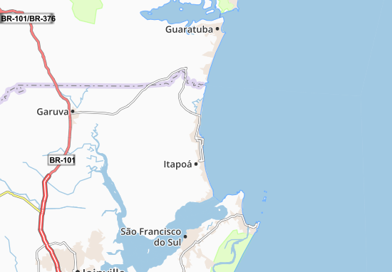 Karte Stadtplan Itapoá