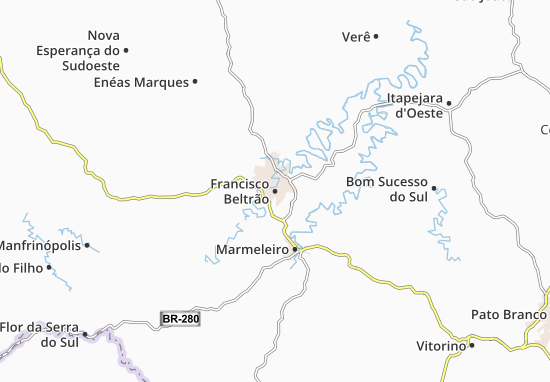 Mapa MICHELIN Francisco Beltrão - mapa Francisco Beltrão - ViaMichelin