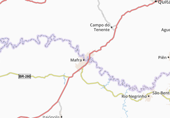 Kaart Plattegrond Rio Negro