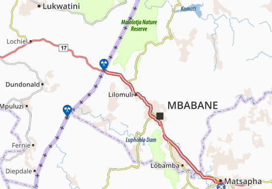 Karte Stadtplan Lilomuli