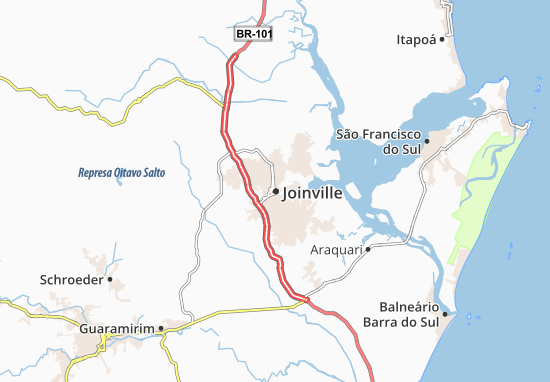 Karte Stadtplan Joinville