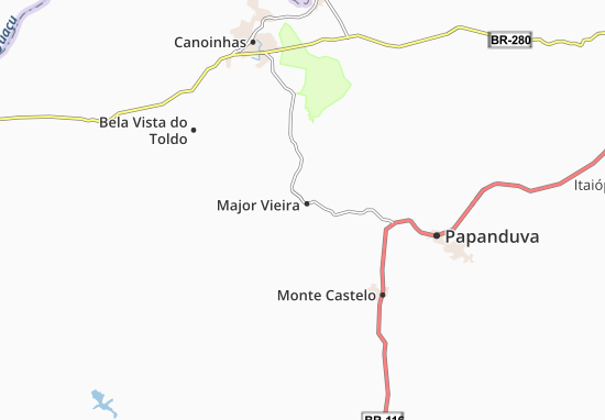 Mapa Major Vieira